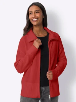 Strickjacke mit 2-Wege-Zipper