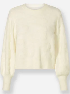 Strickpullover mit Ballon-Ärmel