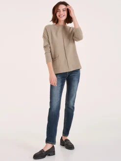 Strickpullover mit Effektgarn