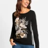 Strickpullover mit Glitzersteinchen