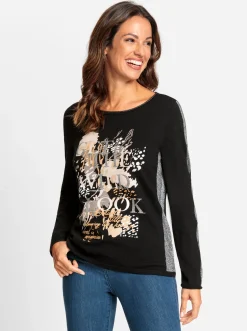 Strickpullover mit Glitzersteinchen