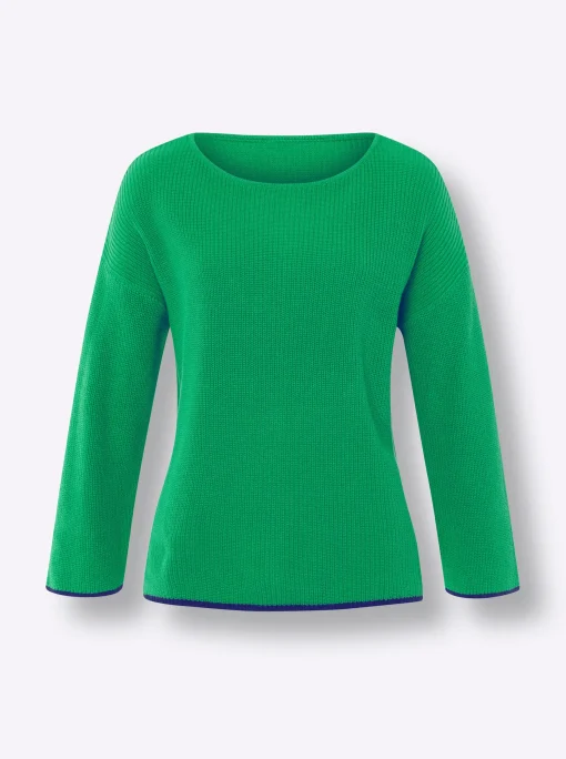 Strickpullover mit 3/4-Ärmeln