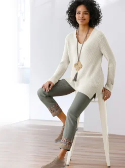 Strickpullover mit V-Ausschnitt