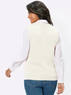 Strickweste mit Reißverschluss