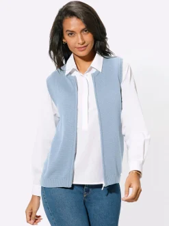 Strickweste mit Reißverschluss