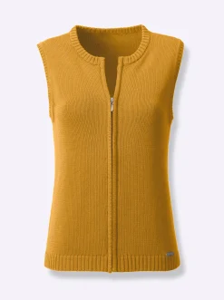 Strickweste mit Reißverschluss