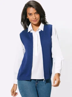 Strickweste mit Reißverschluss