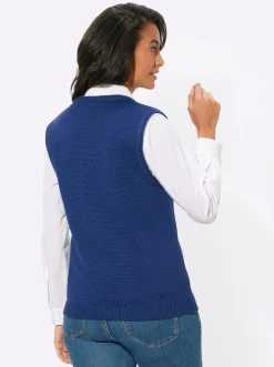 Strickweste mit Reißverschluss