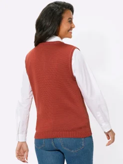 Strickweste mit Reißverschluss