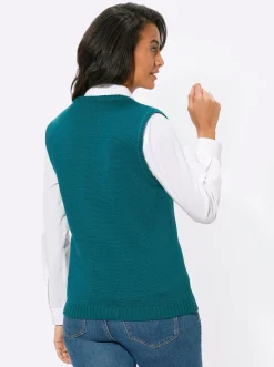 Strickweste mit Reißverschluss