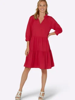 Stufenkleid mit Rüschen