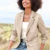 Sweatblazer mit Ziersteinen