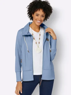 Sweatjacke aus reiner Baumwolle