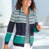 Sweatjacke im Muster-Mix