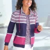 Sweatjacke im Muster-Mix