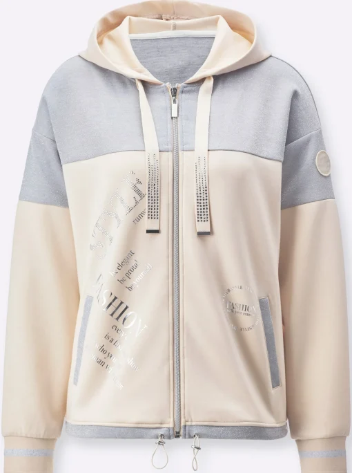 Sweatjacke im softweichen Modal-Mix