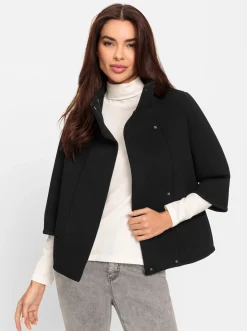 Sweatjacke in Neopren-Optik