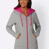 Sweatjacke mit 2 Känguru-Taschen