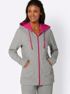 Sweatjacke mit 2 Känguru-Taschen