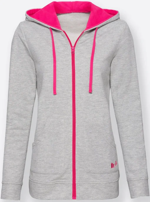 Sweatjacke mit 2 Känguru-Taschen