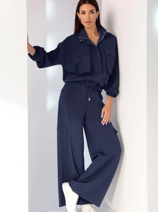 Sweatjacke mit Blasebalg-Taschen