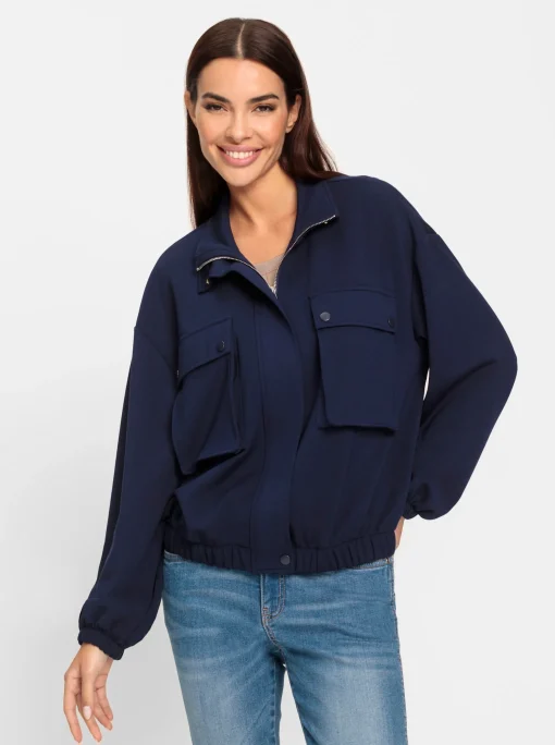 Sweatjacke mit Blasebalg-Taschen
