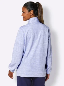 Sweatjacke mit Mesh-Einsätzen