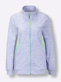 Sweatjacke mit Mesh-Einsätzen