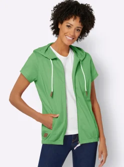 Sweatjacke mit Nahttaschen