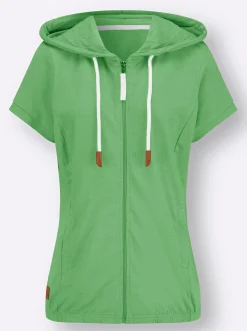 Sweatjacke mit Nahttaschen