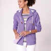 Sweatjacke mit Rippenbündchen