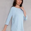 Sweatshirt im Lagenlook mit Webbesatz