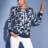 Sweatshirt in Jacquard-Qualität, bedruckt