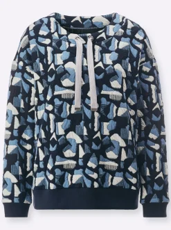 Sweatshirt in Jacquard-Qualität, bedruckt