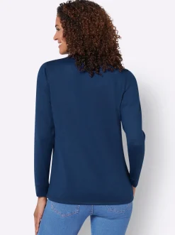 Sweatshirt in Melange-Optik