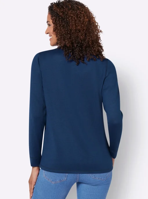 Sweatshirt in Melange-Optik