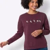 Sweatshirt mit Blumen-Stickerei
