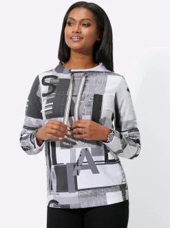 Sweatshirt mit Buchstaben-Print