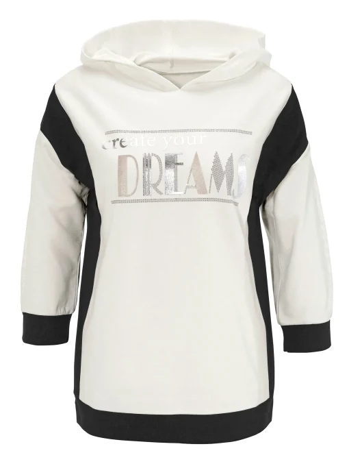 Sweatshirt mit goldfarbenem Folien-Print