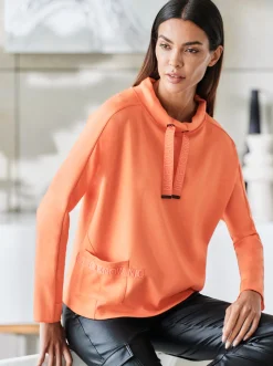 Sweatshirt mit gummiertem Schriftzug
