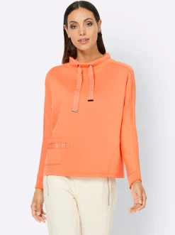 Sweatshirt mit gummiertem Schriftzug