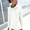 Sweatshirt mit halsfernem Rollkragen
