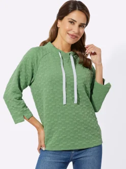 Sweatshirt mit Jacquard-Struktur