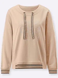 Sweatshirt mit Netz-Einsatz