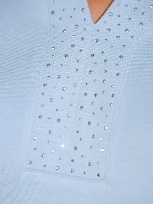 Sweatshirt mit Netzeinsatz entlang der Ärmel
