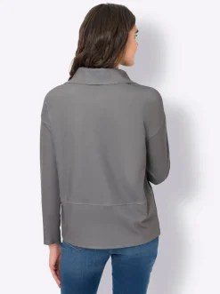Sweatshirt mit Ösen-Verzierung seitlich