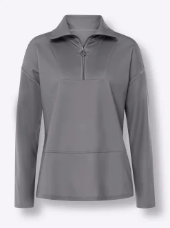 Sweatshirt mit Ösen-Verzierung seitlich