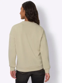 Sweatshirt mit V-Ausschnitt, weich