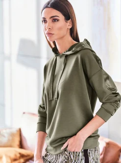 Sweatshirt mit weitenverstellbarer Kapuze