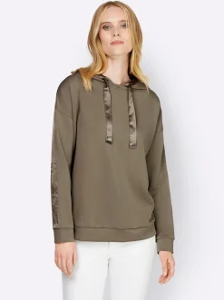 Sweatshirt mit weitenverstellbarer Kapuze